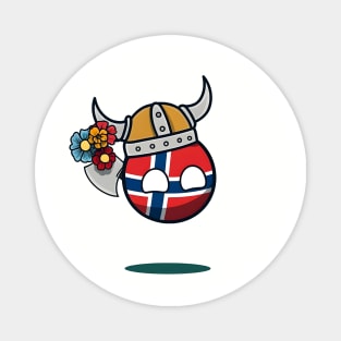 Norway Happy Countryball Polandball Magnet